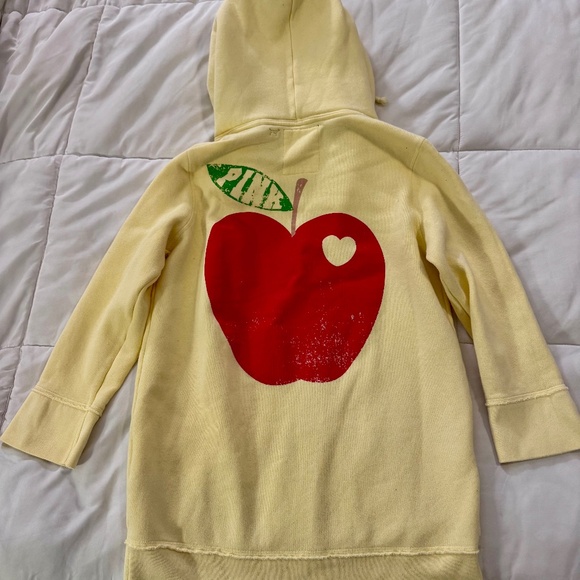 Victoria's Secret Tops - VS PINK 2008 Yellow Apple Hoodie – Size M – Y2K Era